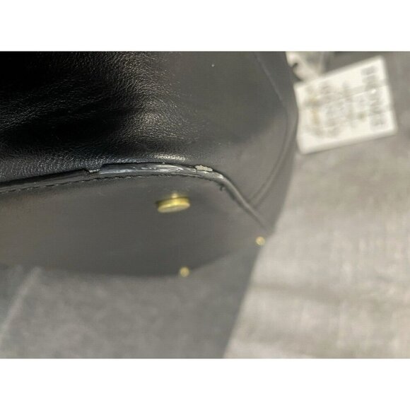 Frye and Co. Core Satchel Large Tote Black Faux Leather Bag - Picture 15 of 16